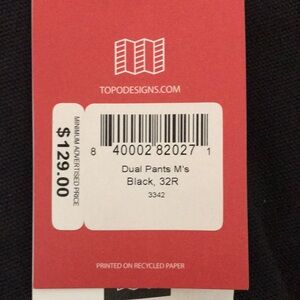 TOPO Designs Dual Pant